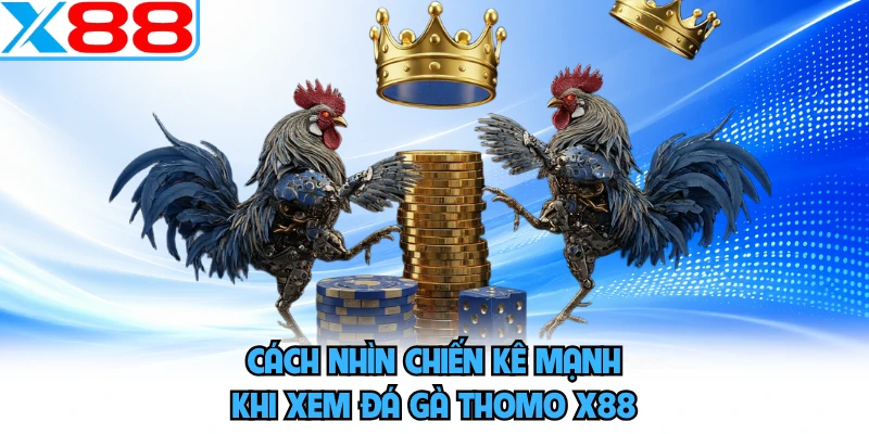 Cách nhìn chiến kê mạnh khi xem đá gà Thomo X88