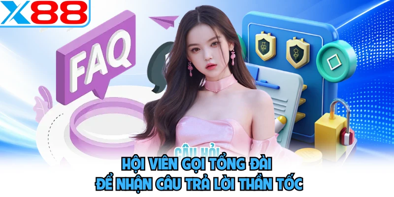 Hội viên gọi tổng đài để nhận câu trả lời thần tốc