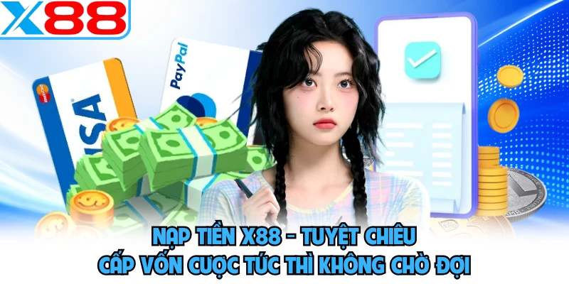 Nạp Tiền X88 - Tuyệt Chiêu Cấp Vốn Cược Tức Thì Không Chờ Đợi